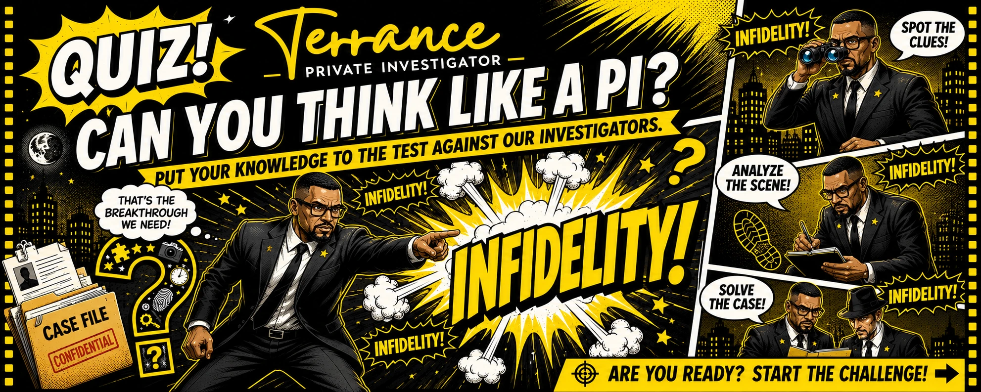 Think Like a P.I. cheating investigation quiz